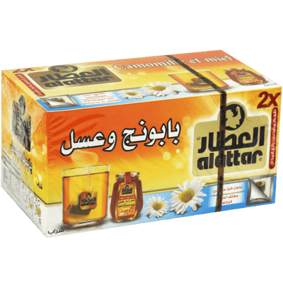 زهورات بابونج وعسل العطار 20 ظرف